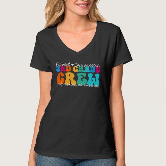 Camiseta 3rd Grade Crew Appreciation Week Back to School (Anverso)