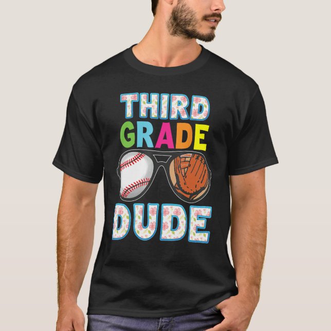 Camiseta 3rd Grade Dude Back To School Third Student Kid Ba (Anverso)