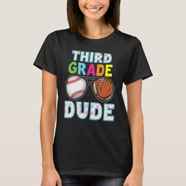 Camiseta 3rd Grade Dude Back To School Third Student Kid Ba (Anverso)