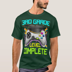 Camiseta 3rd Grade Gamer Level Complete Video Games Graduat
