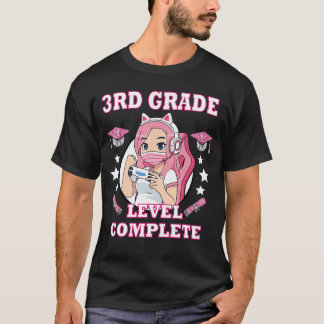 Camiseta 3rd grade level complete funny gaming graduation a