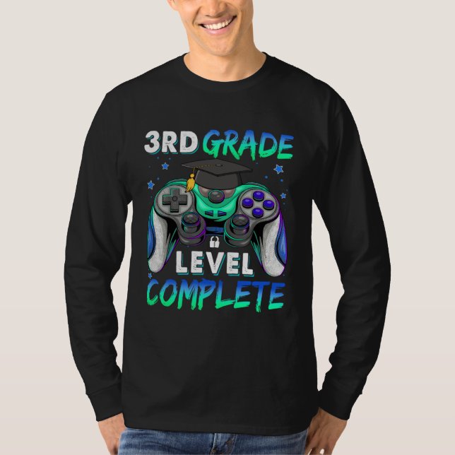 Camiseta 3rd Grade Level Complete Happy Last Day Of School  (Anverso)