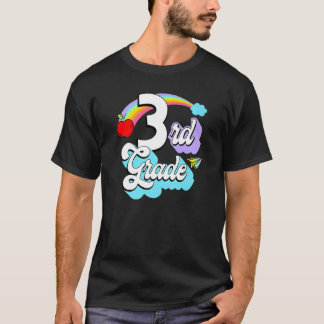 Camiseta 3rd Grade Rainbow Back To School Third Grade Teach