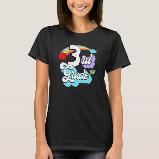 Camiseta 3rd Grade Rainbow Back To School Third Grade Teach