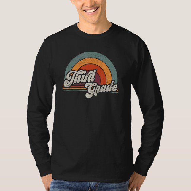Camiseta 3rd grade Rainbow teacher team Third grade squad g (Anverso)