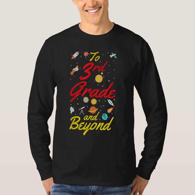 Camiseta 3rd Grade Space Third Grade Teacher Student Back t (Anverso)