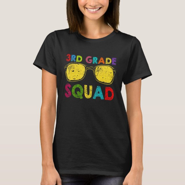 Camiseta 3rd Grade Squad Back To School Third Grade Teacher (Anverso)
