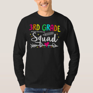 Camiseta 3rd Grade Squad Back To School Third Grade Teacher