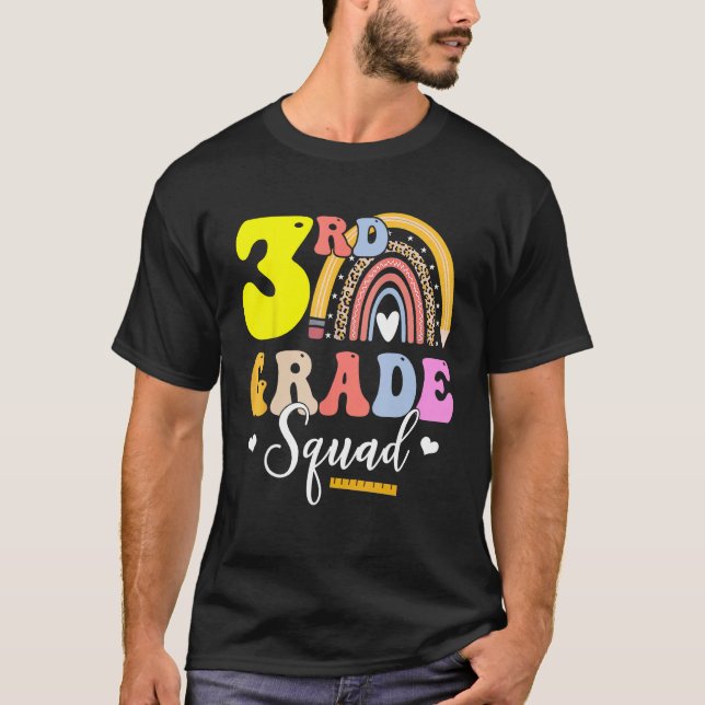 Camiseta 3rd Grade Squad Teachers Kids Third Grade Back to  (Anverso)