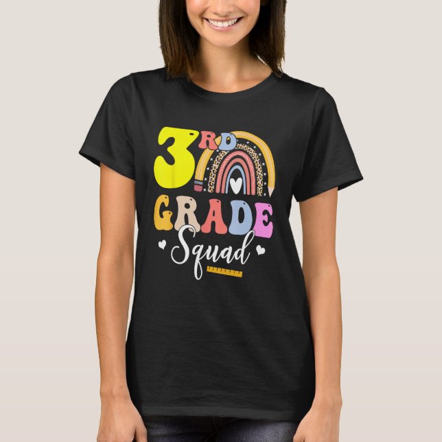 Camiseta 3rd Grade Squad Teachers Kids Third Grade Back to  (Anverso)