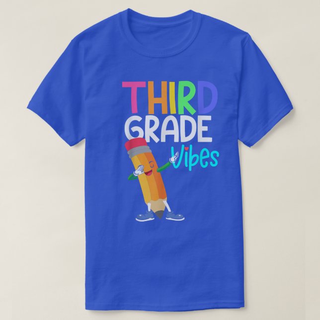 Camiseta 3rd Grade Vibes Student Teacher Back To School Boy (Diseño del anverso)