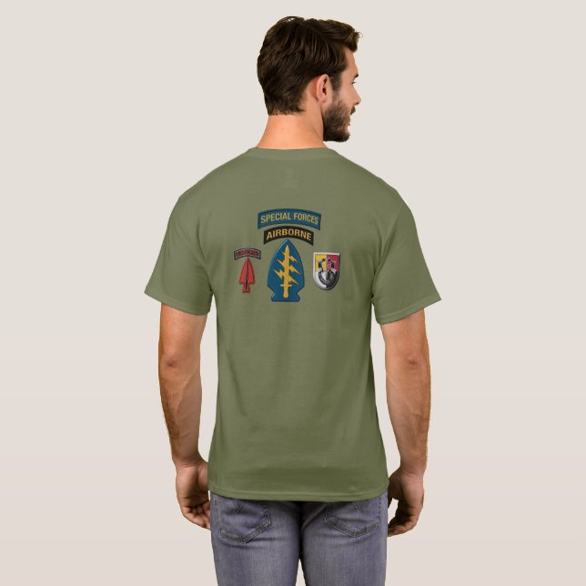 Camiseta 3rd Special Forces Group Airborne T-Shirt (Reverso completo)