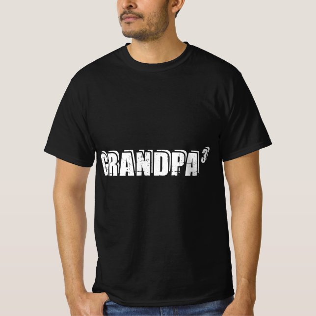 Camiseta 3rd third time Grandpa of 3  (Anverso)