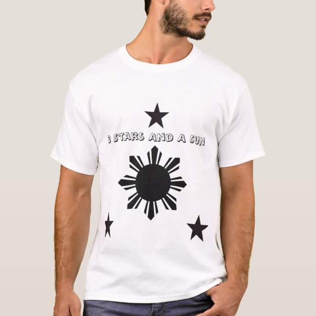 Camiseta 3starsasun, 3 estrellas y un Sun (Anverso)