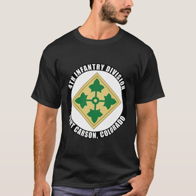 Camiseta 4ª División de Infantería Fort Carson Colorado Emb (Anverso)