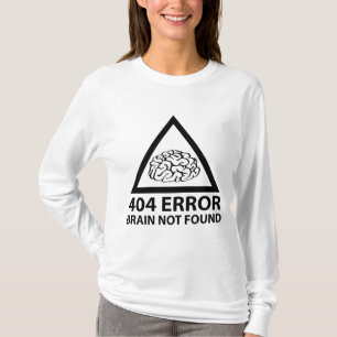 Camiseta 404 Error Brain No Encontrado