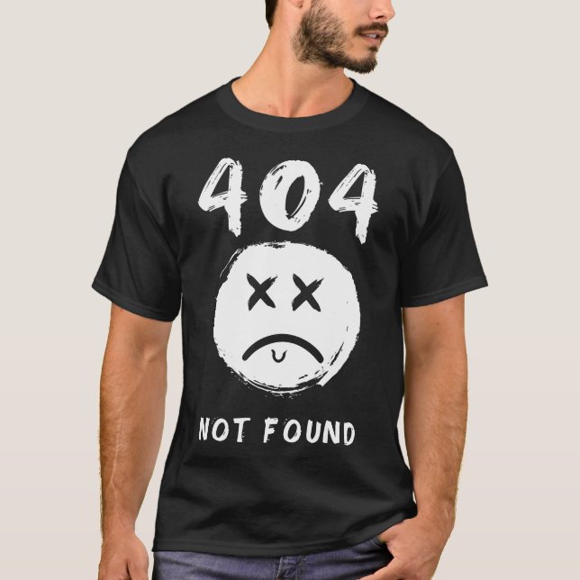 Camiseta 404 No Encontrado (Anverso)