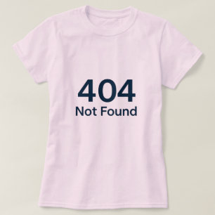 Camiseta 404 No Encontrado