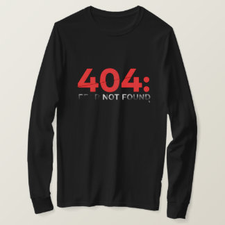 Camiseta 404: No temas no encontrado con errores retro