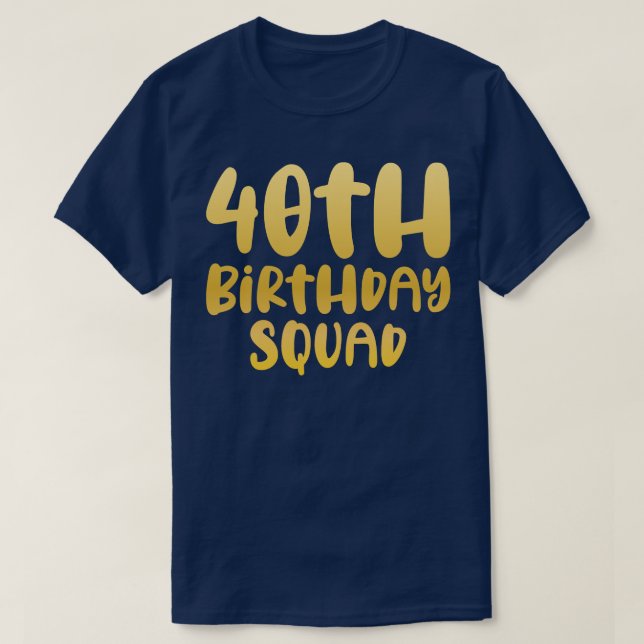 Camiseta 40.ª brigada de cumpleaños (Diseño del anverso)