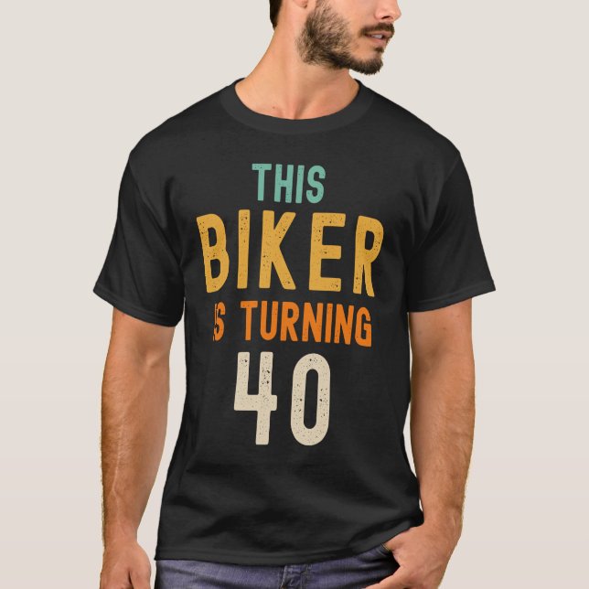 Camiseta 40.ª broma de cumpleaños idea divertida de ciclist (Anverso)