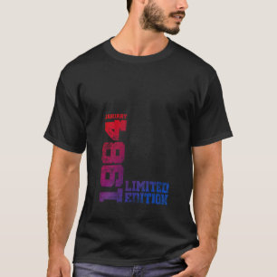 Camiseta 40.ª cosecha 1984 Enero 40 Años Hombres Mujeres