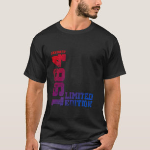 Camiseta 40.ª cosecha 1984 Enero 40 Años Hombres Mujeres