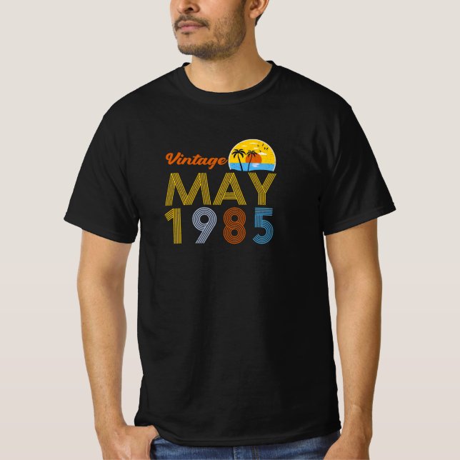 Camiseta 40.ª cosecha Mayo 1985 Regalos de 40 años (Anverso)