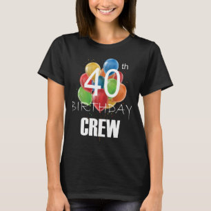 Camiseta 40.ª criada de cumpleaños 40 mujeres de grupo de t