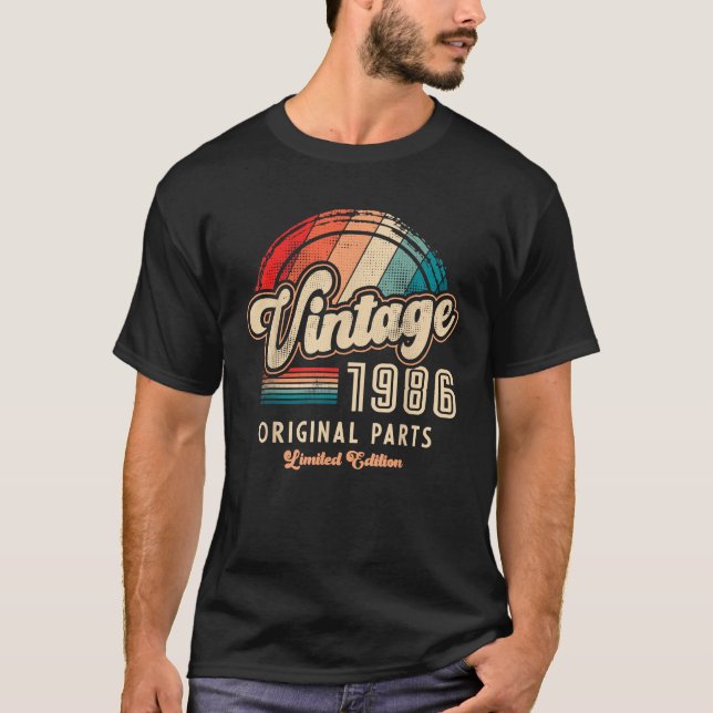 Camiseta 40.ª Edición Limitada Regalos Retro Hombres Mujere (Anverso)
