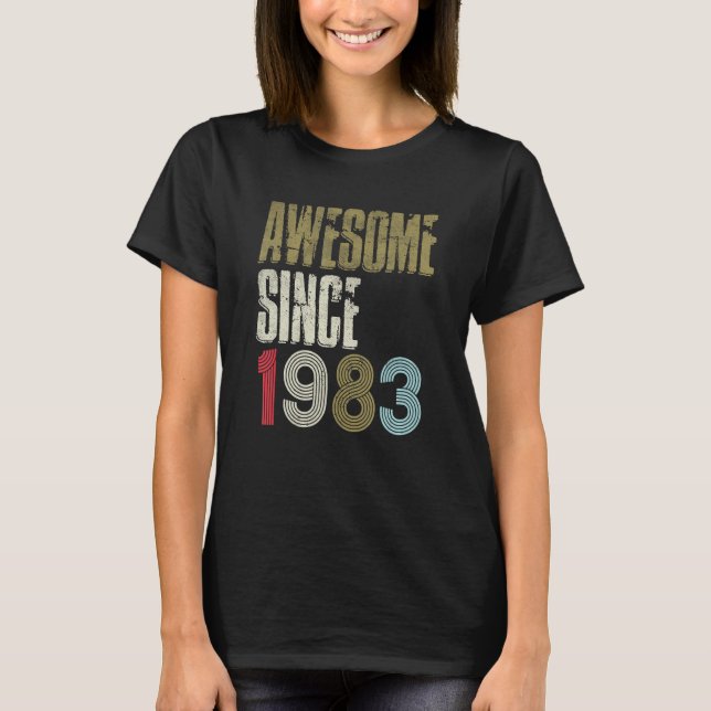 Camiseta 40.ª festividad desde 1983 Retro 40 años (Anverso)