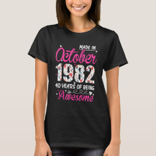 Camiseta 40.ª festividad desde octubre de 1982