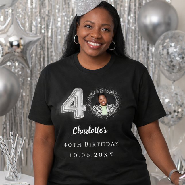 Camiseta 40.ª foto de plata negra (Subido por el creador)