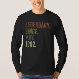 Camiseta 40.ª legendaria vintage desde mayo de 1982
