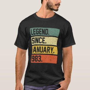 Camiseta 40.ª leyenda de 40 años desde el 19 de enero