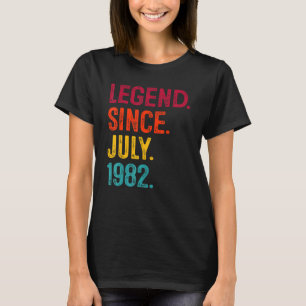 Camiseta 40.ª leyenda de cumpleaños desde 1982 40 años de e