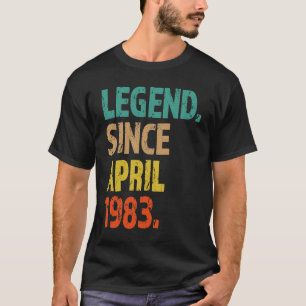 Camiseta 40.ª leyenda de cumpleaños desde abril de 1983 40 
