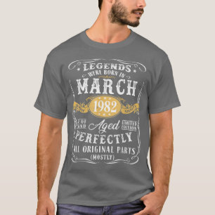 Camiseta 40.ª Leyenda De Decoración De Cumpleaños Nacida En
