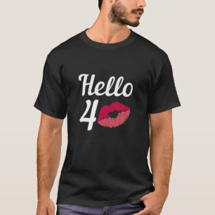 Camiseta 40.ª Nacida Mujer Decoración Graciosa 40S 198