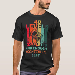 Camiseta 40.ª partida de 40 juegos Lcd Retro Viñeta