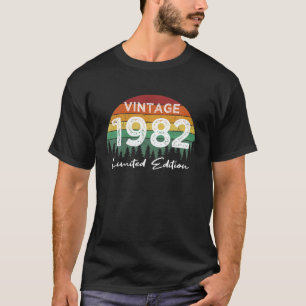 Camiseta 40.ª Vintage De Cumpleaños 1982 Edición Limitada 4
