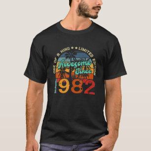 Camiseta 40.ª Vintage De Cumpleaños 1982 Hombres Retro De 4