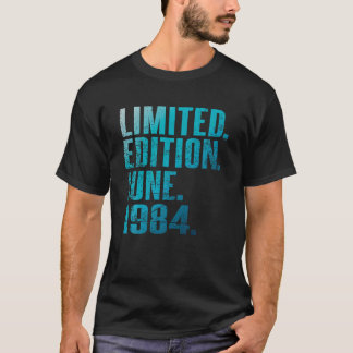 Camiseta 40.ª Vintage de cumpleaños 1984 Junio 40 Años Muje