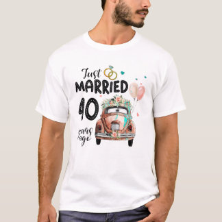 Camiseta 40.º Aniversario Boda