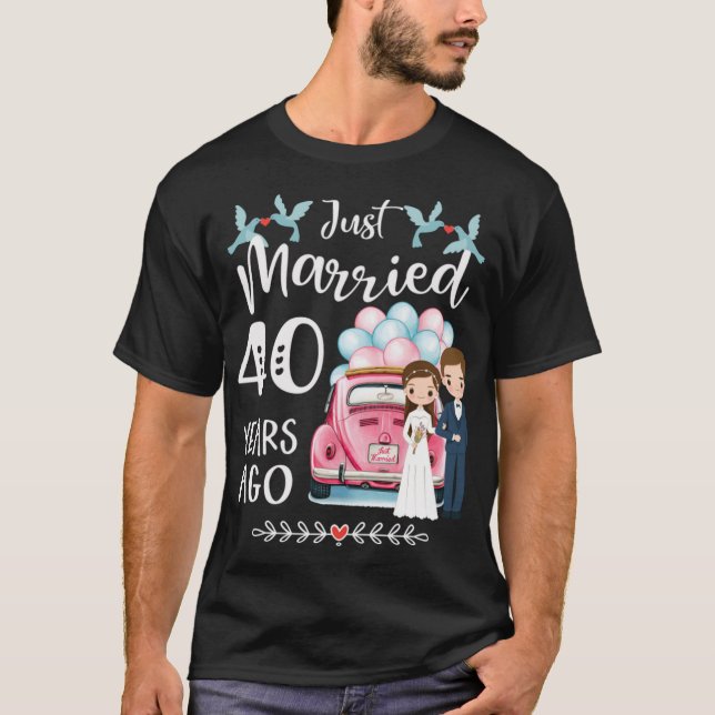 Camiseta 40.º Aniversario Boda (Anverso)