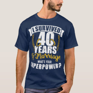 Camiseta 40.º aniversario boda 1
