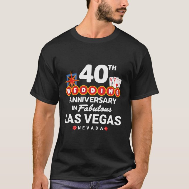 Camiseta 40.º Aniversario Boda De Las Vegas (Anverso)