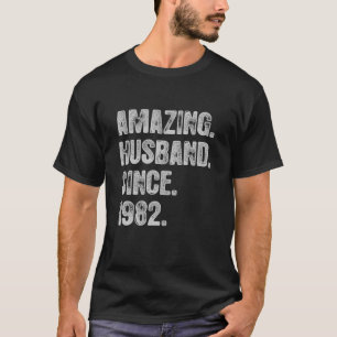 Camiseta 40.º Aniversario Boda De Su Sorprendente Esposo