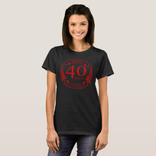 Camiseta 40.º ANIVERSARIO Boda RUBY
