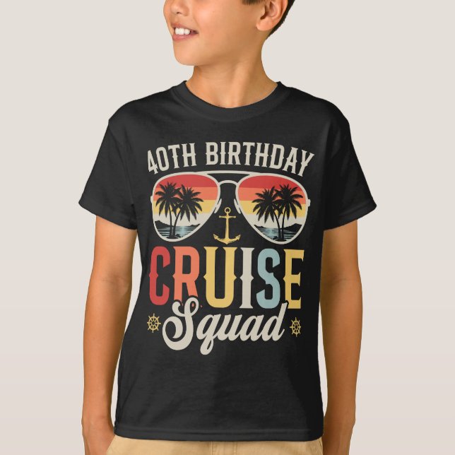 Camiseta 40.º Aniversario Cruise Squad Familiar Coincidiend (Anverso)
